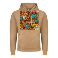 Vintage Camel western aztec bull skull seamless pattern Vintage Hoodie - FaDigitalArtStudio