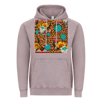 Vintage Zinc western aztec bull skull seamless pattern Vintage Hoodie - FaDigitalArtStudio