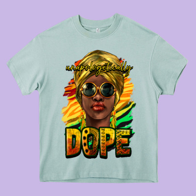 Unapologetically Dope Afro Heavy Core Tee Designed By Nancycooperartshop