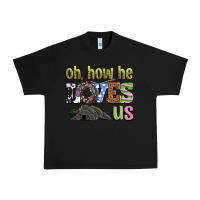 Black Easter Day Oh he loves us Urban Heavy Tee - OliviaCreatesArt