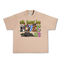 Burro Easter Day Oh he loves us Urban Heavy Tee - OliviaCreatesArt
