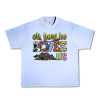 Grape Ice Easter Day Oh he loves us Urban Heavy Tee - OliviaCreatesArt