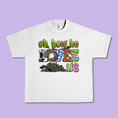 Easter Day Oh He Loves Us Urban Heavy Tee Designed By Oliviacreatesart