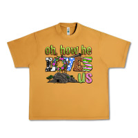 Peanut Butter Easter Day Oh he loves us Urban Heavy Tee - OliviaCreatesArt