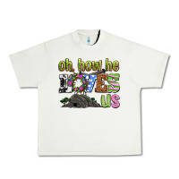 Pistachio Easter Day Oh he loves us Urban Heavy Tee - OliviaCreatesArt