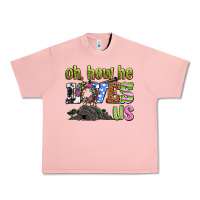 Salmon Easter Day Oh he loves us Urban Heavy Tee - OliviaCreatesArt