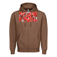 Chestnut watermelon strawberry cowhide cup Zipper Hoodie - BarkalooDesign