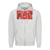 Dove Grey watermelon strawberry cowhide cup Zipper Hoodie - BarkalooDesign