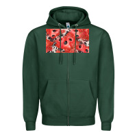 Sports Green watermelon strawberry cowhide cup Zipper Hoodie - BarkalooDesign