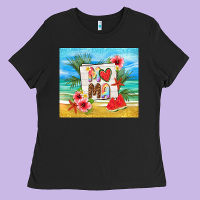 Summer Mama Ladies Tee Designed By Tumblerdesignbyshophia