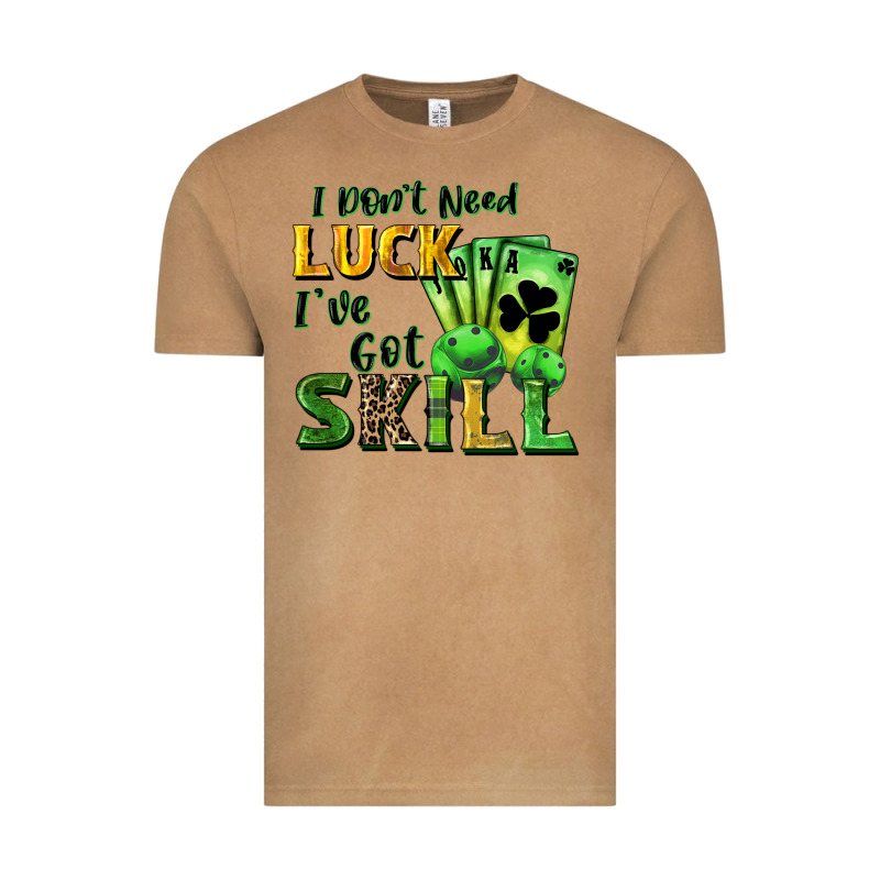 I Don't Need Luck I've Got Skill Vintage Tee by CowGirlArtShop | Teevron