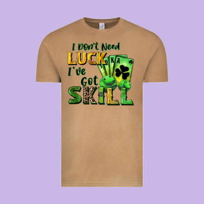 I Don't Need Luck I've Got Skill Vintage Tee Designed By Cowgirlartshop