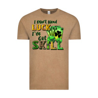 Vintage Coffee I don't need luck i've got skill Vintage Tee - CowGirlArtShop