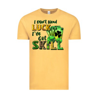 Vintage Mustard I don't need luck i've got skill Vintage Tee - CowGirlArtShop