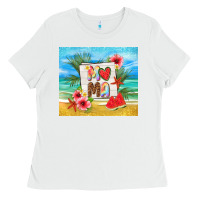 White summer mama Ladies Tee - TumblerDesignByShophia