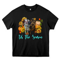 Black Tis The Season Cows Heavy Core Tee - RanaPortraitStore