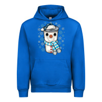 Cobalt snowman coffee cup Urban Hoodie - JahusDesignShop