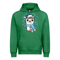 Emerald snowman coffee cup Urban Hoodie - JahusDesignShop