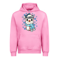 Fuchsia Pink snowman coffee cup Urban Hoodie - JahusDesignShop