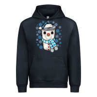 Navy snowman coffee cup Urban Hoodie - JahusDesignShop