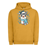 Pigment Peanut Butter snowman coffee cup Urban Hoodie - JahusDesignShop