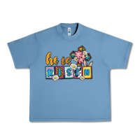 Pebble Blue Easter Day He is risen Urban Heavy Tee - OliviaCreatesArt