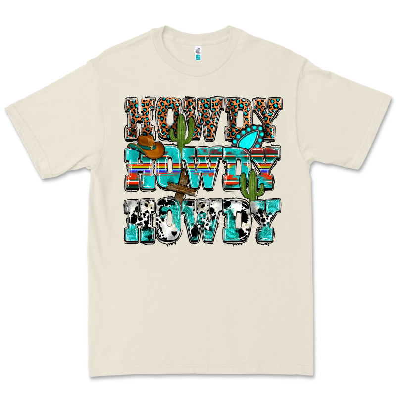 Western Howdy Howdy Howdy Premium Tee by HowdyJamesFarm | Teevron