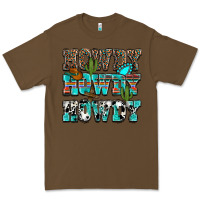 Cacao Western Howdy Howdy Howdy Premium Tee - HowdyJamesFarm