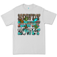 Dove Grey Western Howdy Howdy Howdy Premium Tee - HowdyJamesFarm