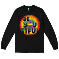 Black Be you tiful pride Long Sleeve Tee - FaDigitalArtStudio