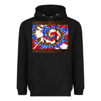 Black usa tie dye Heavyweight Hoodie - AdoDesignShop