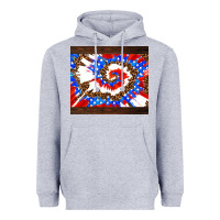 Heather Grey usa tie dye Heavyweight Hoodie - AdoDesignShop