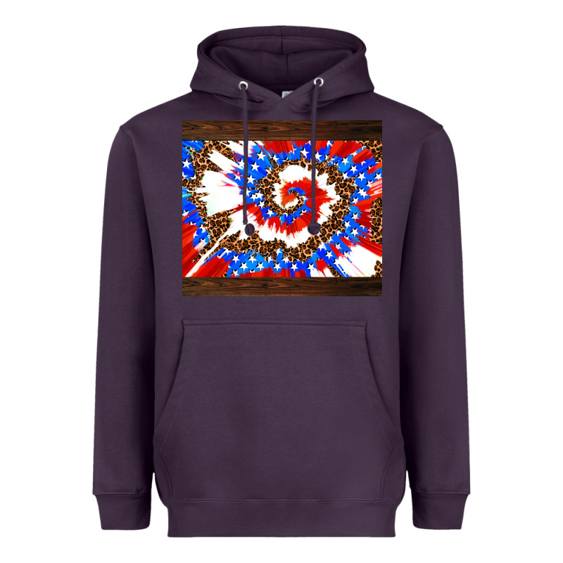 Usa Tie Dye Heavyweight Hoodie by AdoDesignShop | Teevron