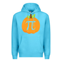 Ocean Blue funny halloween and thanksgiving pumpkin pi math  gifts Premium Hoodie - maiPhamDesign