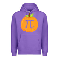Purple funny halloween and thanksgiving pumpkin pi math  gifts Premium Hoodie - maiPhamDesign
