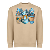 Mushroom winter coffee gnome Heavyweight Sweatshirt - BarkalooDesign