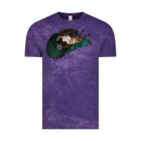 Cloud Purple cowhide flowers cowboy hat Vintage Tee - Jasminsmagicworld