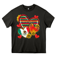 Asphalt Mexican Hearts Heavy Core Tee - texasbilliewilder