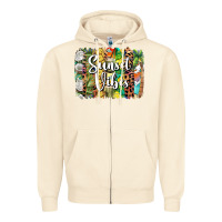 Sandshell sunset vibes brush stroke Zipper Hoodie - BarkalooDesign