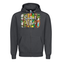 Smoke sunset vibes brush stroke Zipper Hoodie - BarkalooDesign