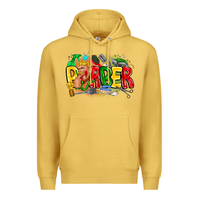 Barber Premium Hoodie by CowhideDigitalArt | Teevron