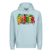 Blue Mist barber Premium Hoodie - CowhideDigitalArt