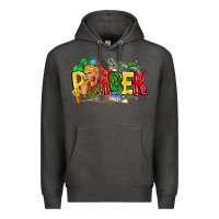 Charcoal Heather barber Premium Hoodie - CowhideDigitalArt