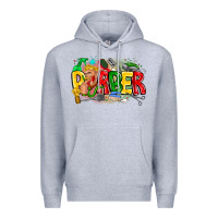 Heather Grey barber Premium Hoodie - CowhideDigitalArt