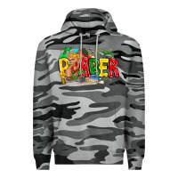 Slate Camo barber Premium Hoodie - CowhideDigitalArt