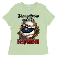 Matcha Diamonds are a girl's best friend Baseball Ladies Tee - HowdyJamesFarm