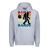 Heather Grey banjo t  shirt banjo   banjo bigfoot t  shirt Premium Hoodie - maiPhamDesign