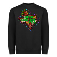 Black merry Christmas y'all Texas map Heavyweight Sweatshirt - BarkalooDesign