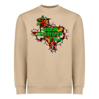 Mushroom merry Christmas y'all Texas map Heavyweight Sweatshirt - BarkalooDesign