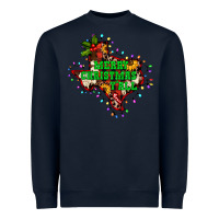 Navy merry Christmas y'all Texas map Heavyweight Sweatshirt - BarkalooDesign